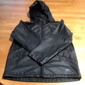 Helly Hansen hooded rain coat kids 10 years black
